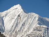 18 Gangapurna Summit Close Up From The Top Of The Ridge On The Way To Chulu Far East Base Camp 